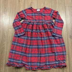 Hanna Andersson Red and Blue Plaid holiday Dress, Girls 12